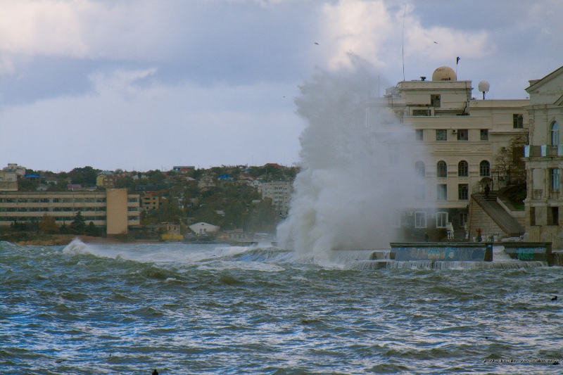 Storm in Sebastopol, Crimea