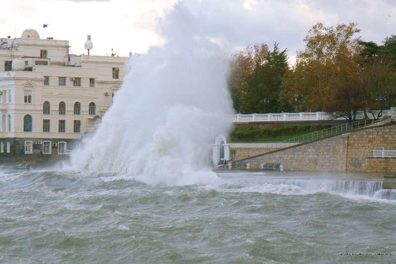 Storm in Sebastopol, Crimea