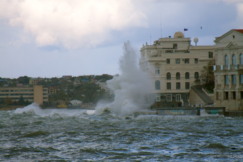 Storm in Sebastopol, Crimea