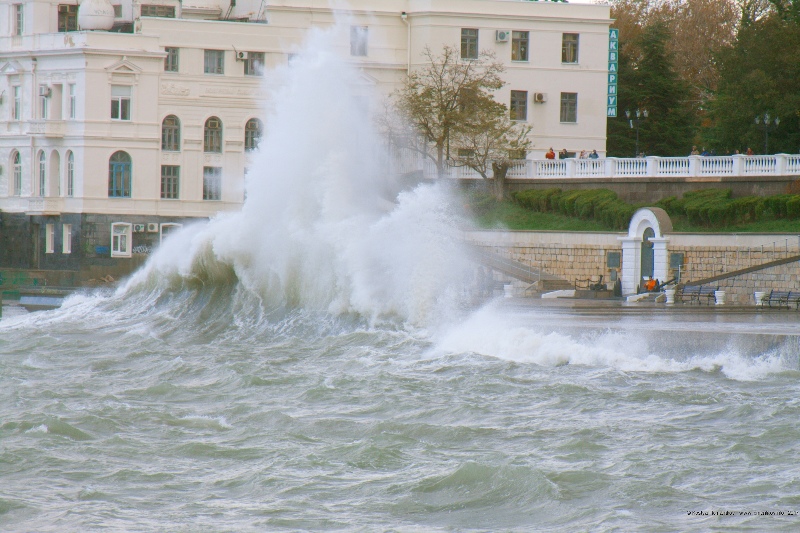 Storm in Sebastopol, Crimea