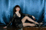 Black, short, transparent dress, high heels, shiny pantyhose <a href='https://www.romantikov.info/?p=albums&set=alenka_nata_studio_1&image=29684816914'>☰</a>