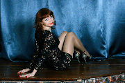Black, short, transparent dress, high heels, shiny pantyhose <a href='https://www.romantikov.info/?p=albums&set=alenka_nata_studio_1&image=29838977913'>☰</a>