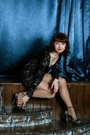Black, short, transparent dress, high heels, shiny pantyhose <a href='https://www.romantikov.info/?p=albums&set=alenka_nata_studio_1&image=30280222926'>☰</a>