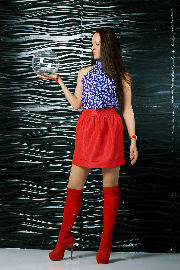 Red overknee boots on high heels, red mini skirt <a href='https://www.romantikov.info/?p=albums&set=marusya_klimova_studio_2&image=30847829530'>☰</a>