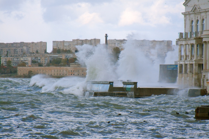 Storm in Sebastopol, Crimea