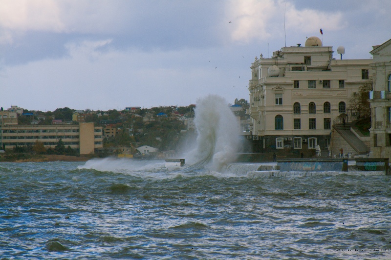 Storm in Sebastopol, Crimea