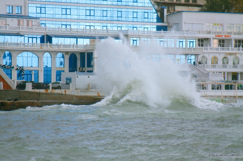 Storm in Sebastopol, Crimea