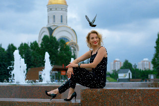 Svetlana: morning in Moscow Victory Park
