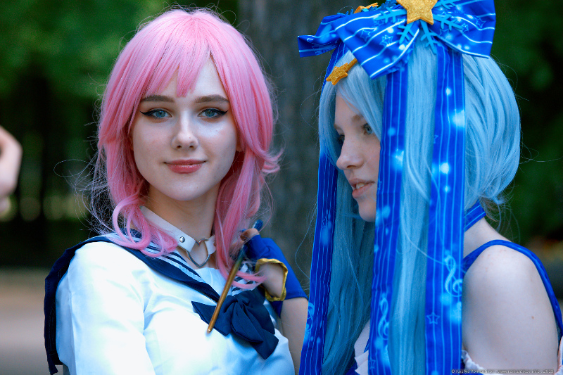 Ksusha and Nadya, EpicCon 2019 cosplay fest, Moscow, Russia