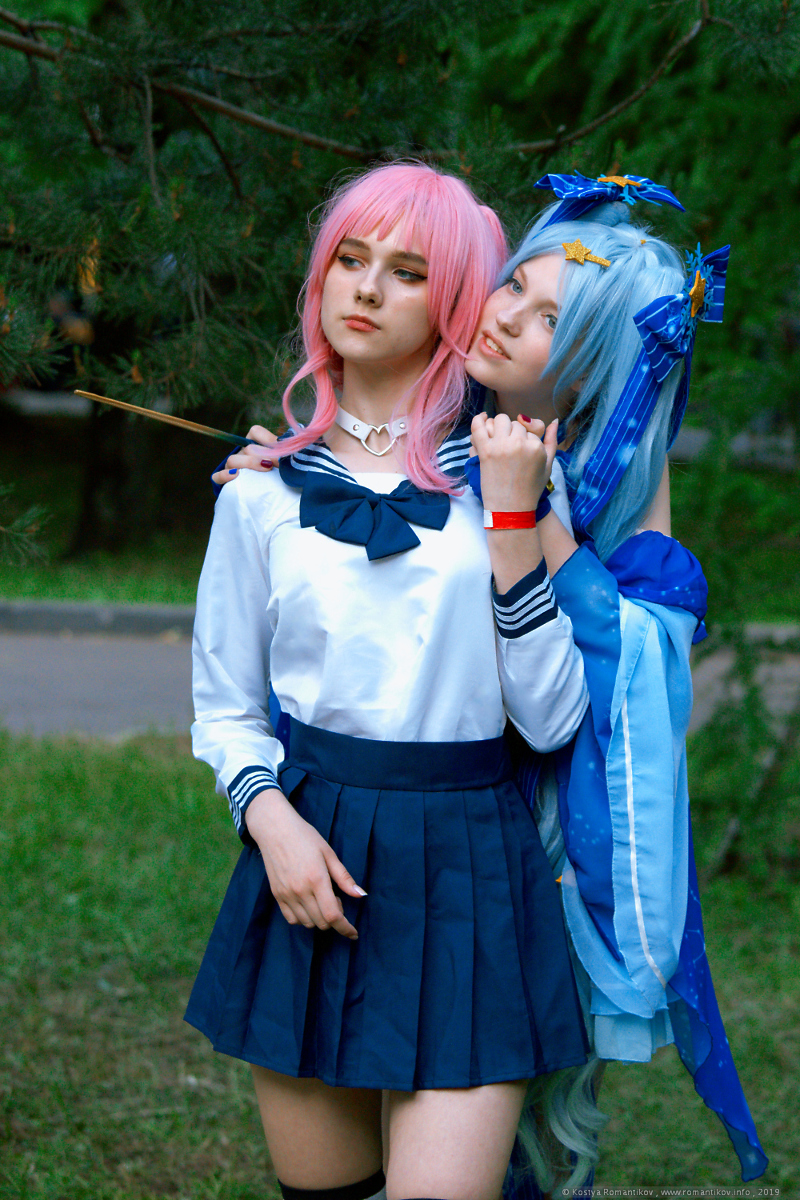 Ksusha and Nadya, EpicCon 2019 cosplay fest, Moscow, Russia