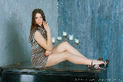 Short dress, high heels