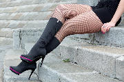 Toma, fishnet pantyhose, Moscow river embankment <a href='/?p=albums&gallery=boots&image=6243529183'>⛶</a>