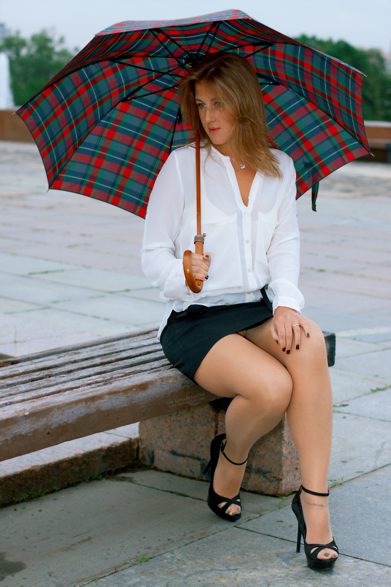 Anya Bo, summer dull day in Moscow