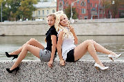 Olya and Alena, Patriarshiy bridge, Moscow, Russia <a href='/?p=albums&gallery=outdoor&image=6510090453'>☰</a>