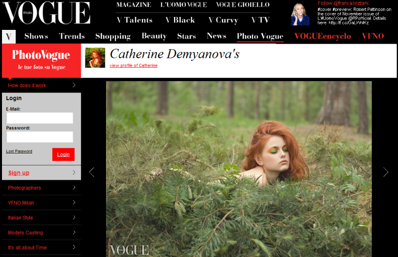 My photo in Vogue